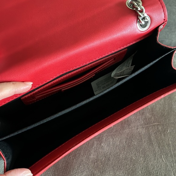 Faux Leather Crossbody Bag with Silver Details - Picture 7 of 7